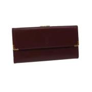 Cartier Vintage Pre-owned Läder plnbcker Red, Dam