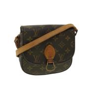 Louis Vuitton Vintage Förhandsägd Brunt Läder Saint Cloud Axelväska Br...