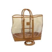 Louis Vuitton Vintage Pre-owned Vinyl louis-vuitton-vskor Beige, Dam