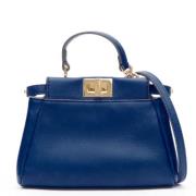 Fendi Vintage Pre-owned Läder fendi-vskor Blue, Dam