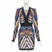 Balmain Pre-owned Pre-owned Viskos klnningar Multicolor, Dam