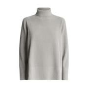 RRD Mjuk Stickad Turtleneck Tröja White, Dam