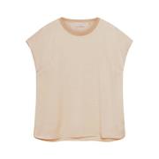 Elena Mirò Stilren T-Shirt för Kvinnor Beige, Dam