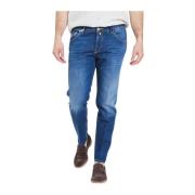 Jacob Cohën Slim Crop Jeans Blue, Herr