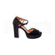 Chie Mihara Svart Velvet Marga Black, Dam