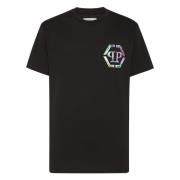 Philipp Plein Snygg T-Shirt för Män Black, Herr