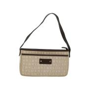 Bvlgari Vintage Pre-owned Canvas axelremsvskor Beige, Dam