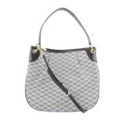 Michael Kors Pre-owned Pre-owned Belagd canvas crossbodyvSkor Gray, Da...