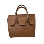 Celine Vintage Pre-owned Totebag Brown, Dam