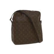 Louis Vuitton Vintage Förägda Bruna Canvas Louis Vuitton Axelväskor Br...