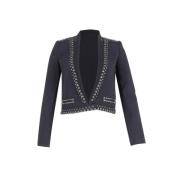 Isabel Marant Pre-owned Svart Ull Studded Blazer Jacka Black, Dam