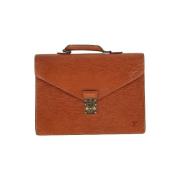 Louis Vuitton Vintage Pre-owned Läder portfljer Brown, Dam