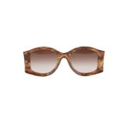 Loewe Pre-owned Pre-owned Tyg solglasgon Brown, Dam