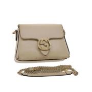 Gucci Vintage Pre-owned Läder gucci-vskor Beige, Dam