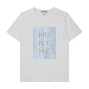 Munthe Lora T-Shirt med Stenprint Gray, Dam