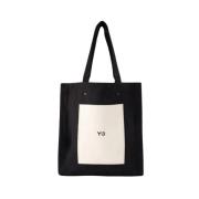 Y-3 Bomull totevskor Black, Dam