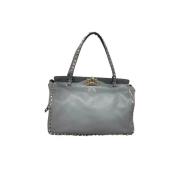 Valentino Vintage Pre-owned Läder handvskor Gray, Dam