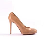 Christian Louboutin Pre-owned Pre-owned Läder klackskor Beige, Dam