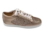 Jimmy Choo Pre-owned Pre-owned Läder sneakers Gray, Dam