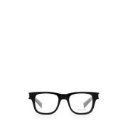 Saint Laurent Stiliga Acetatglasögon Black, Unisex