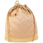 Chanel Vintage Begagnad Ryggsäck, Stil: 6644003 Pink, Dam