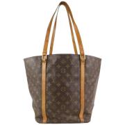 Louis Vuitton Vintage Coated Canvas LV Väskor Brown, Dam