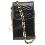 Chanel Vintage Andrahands Axelväska Black, Dam