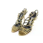 Manolo Blahnik Pre-owned Pre-owned Sandaler Yellow, Dam