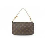 Louis Vuitton Vintage Förhandsägd Monogram Pouch Väska Brown, Dam