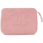 Chanel Vintage Använd Koppling, Utmärkt Skick, 18C712 Pink, Dam