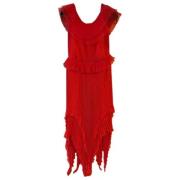 Givenchy Pre-owned Pre-owned Silke klnningar Red, Dam