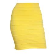 Balmain Pre-owned Pre-owned Tyg nederdelar Yellow, Dam