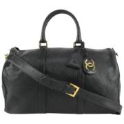 Chanel Vintage Vintage Läderväskor Black, Dam