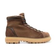 Santoni Snörade Ankelboots Brown, Herr