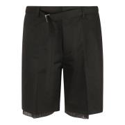 Lanvin Skräddade svarta shorts Black, Herr