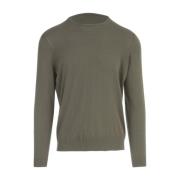 Drumohr Creweck Sweater Green, Herr