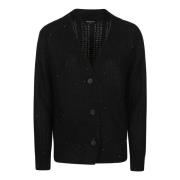 Fabiana Filippi VR3 Nero Cardigan Black, Dam