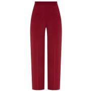 Loro Piana Avslappnad Bordo Cashmere Byxor Red, Dam