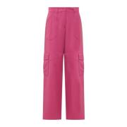 Fabiana Filippi Straight Trousers Purple, Dam