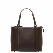 Burberry Vintage Pre-owned Läder axelremsvskor Brown, Dam