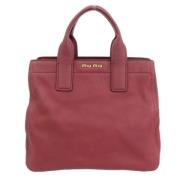 Miu Miu Pre-owned Pre-owned Leather handbags Red, Dam