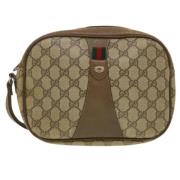 Gucci Vintage Pre-owned Canvas kuvertvskor Beige, Dam