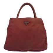 Prada Vintage Pre-owned Tyg prada-vskor Red, Dam