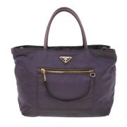 Prada Vintage Pre-owned Tyg prada-vskor Purple, Dam