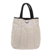 Prada Vintage Pre-owned Canvas totevskor Beige, Unisex