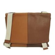 Loewe Pre-owned Pre-owned Läder axelremsvskor Brown, Dam