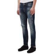 7 For All Mankind Slimmig avsmalnande stretch tek centrum indigo mÃ¶rk...