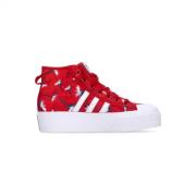 Adidas Röda Platform Mid Power Sneakers Red, Dam