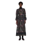 Antik Batik Maxi Klänning Black, Dam