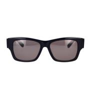 Balenciaga Max Square Solglasögon Bb0262Sa 001 Black, Unisex